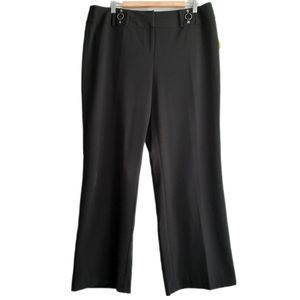 🍒 New - STYLE & CO. Stretch Dress Trousers Neutral Black Sz 16 W